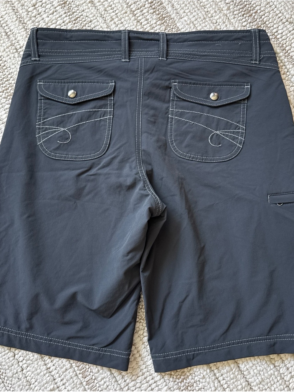 KUHL Women's Size 8 Grey Stretch Roll Up Cuff Hiking Shorts Outdoors Hiking - Picture 10 of 16